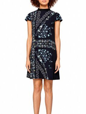 Ted Baker London ABBEW Unity Flag Floral Tunic Dress Size 0 (US 2)